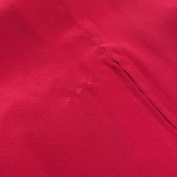 Vintage Pink Black Stripe Long Trumpet Boat Neck Sleeve Knee Length Dress! - Picture 12 of 12